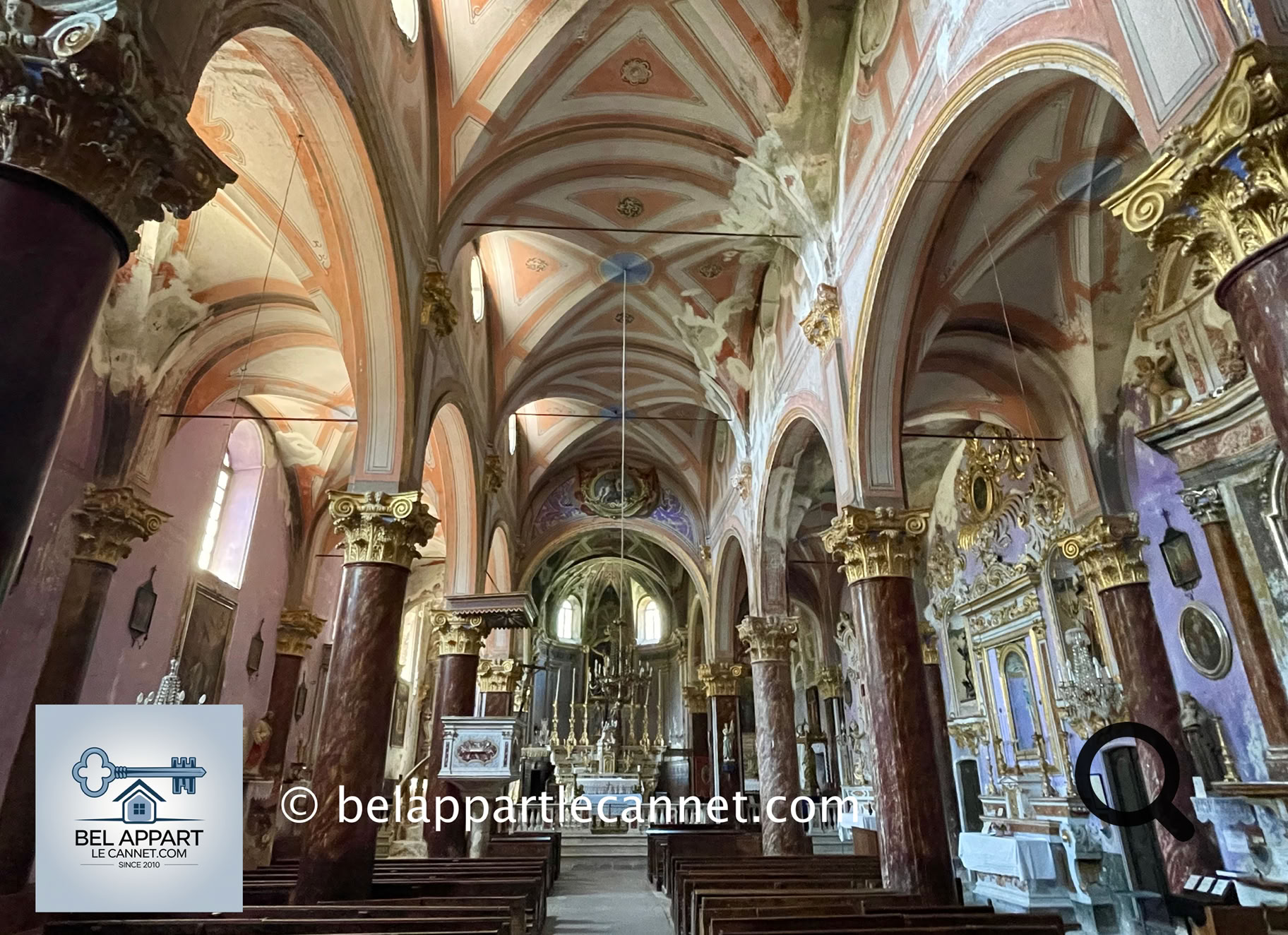 The Church of Saint-Sauveur in Saorge, now considered a true gem of Baroque art, was originally a Romanesque building. Transformed over the centuries, it now displays a profusion of dazzling, luminous, almost theatrical decorations. Its organ, built in Italy, was shipped by boat to Nice and then carried piece by piece on muleback up to Saorge in 1847 — a logistical feat that speaks to the deep attachment of the locals to their heritage. Que l’on soit sensible ou non à l’esthétique baroque, il est impossible de rester indifférent face à tant de faste et d’opulence.
